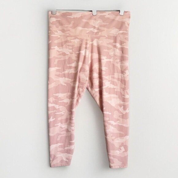 Athleta Pants - Athleta Women Elation Camo 7/8 Tight Legging Size 2X Pink Activewear Gym Running
